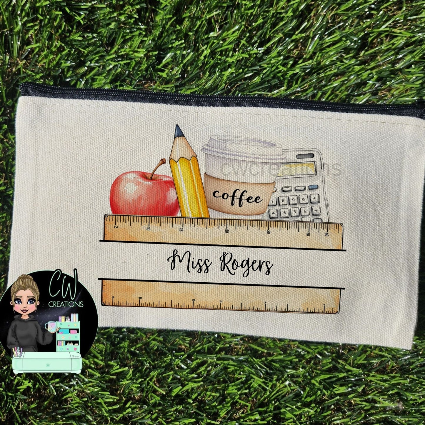 3 Personalised Teacher Pencil Cases Bundle | Perfect End - of - Term & Thank You Gifts - CWcreations