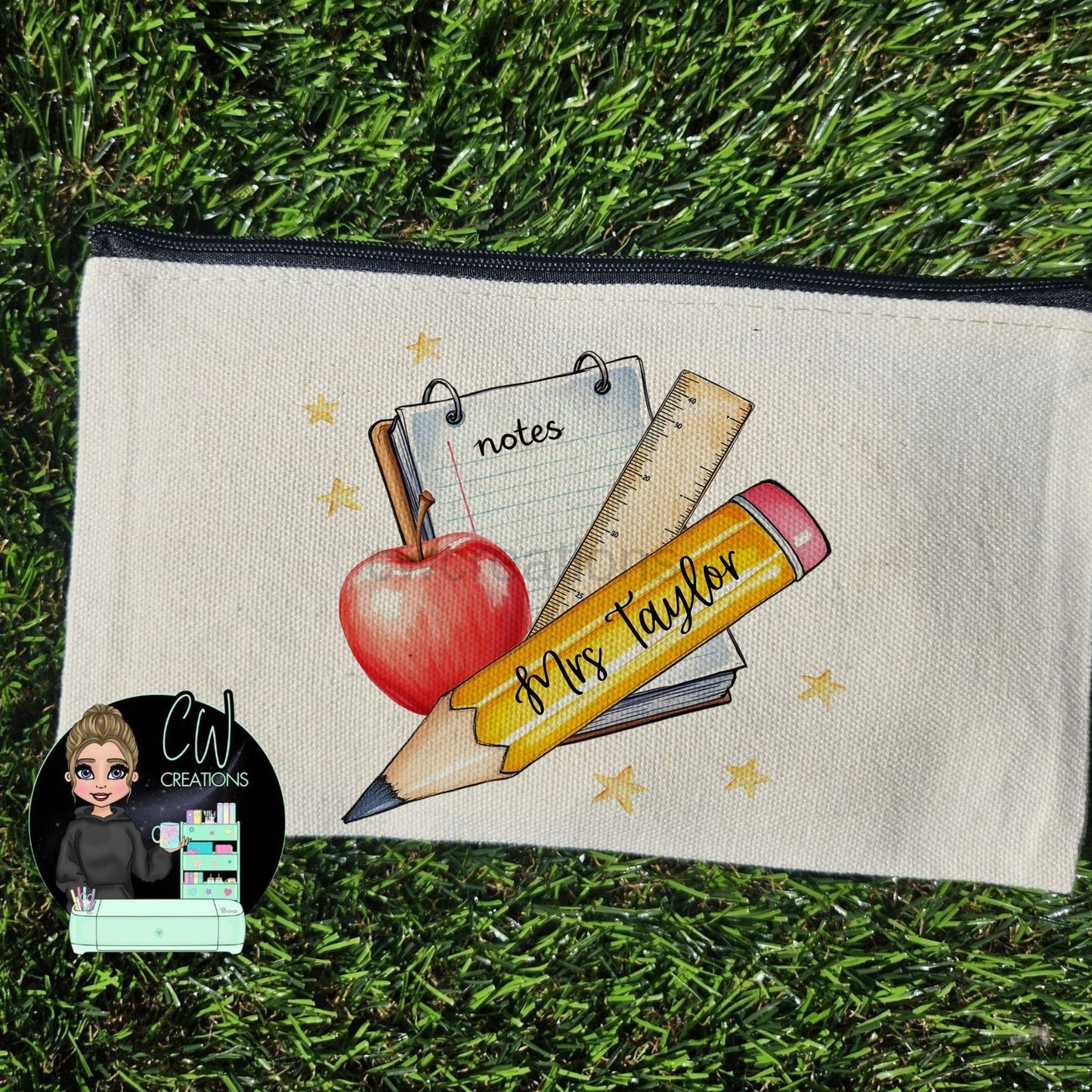 3 Personalised Teacher Pencil Cases Bundle | Perfect End - of - Term & Thank You Gifts - CWcreations