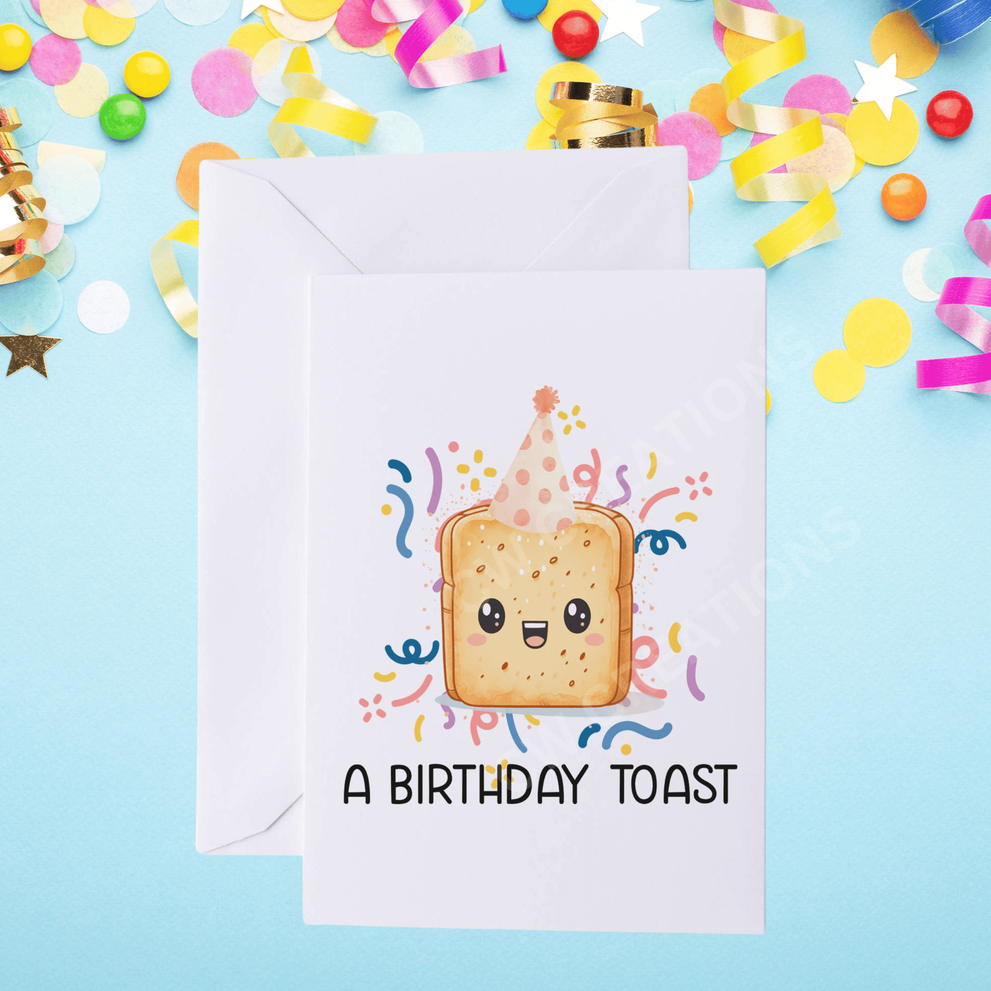 A Birthday Toast - Birthday Card - CWcreations
