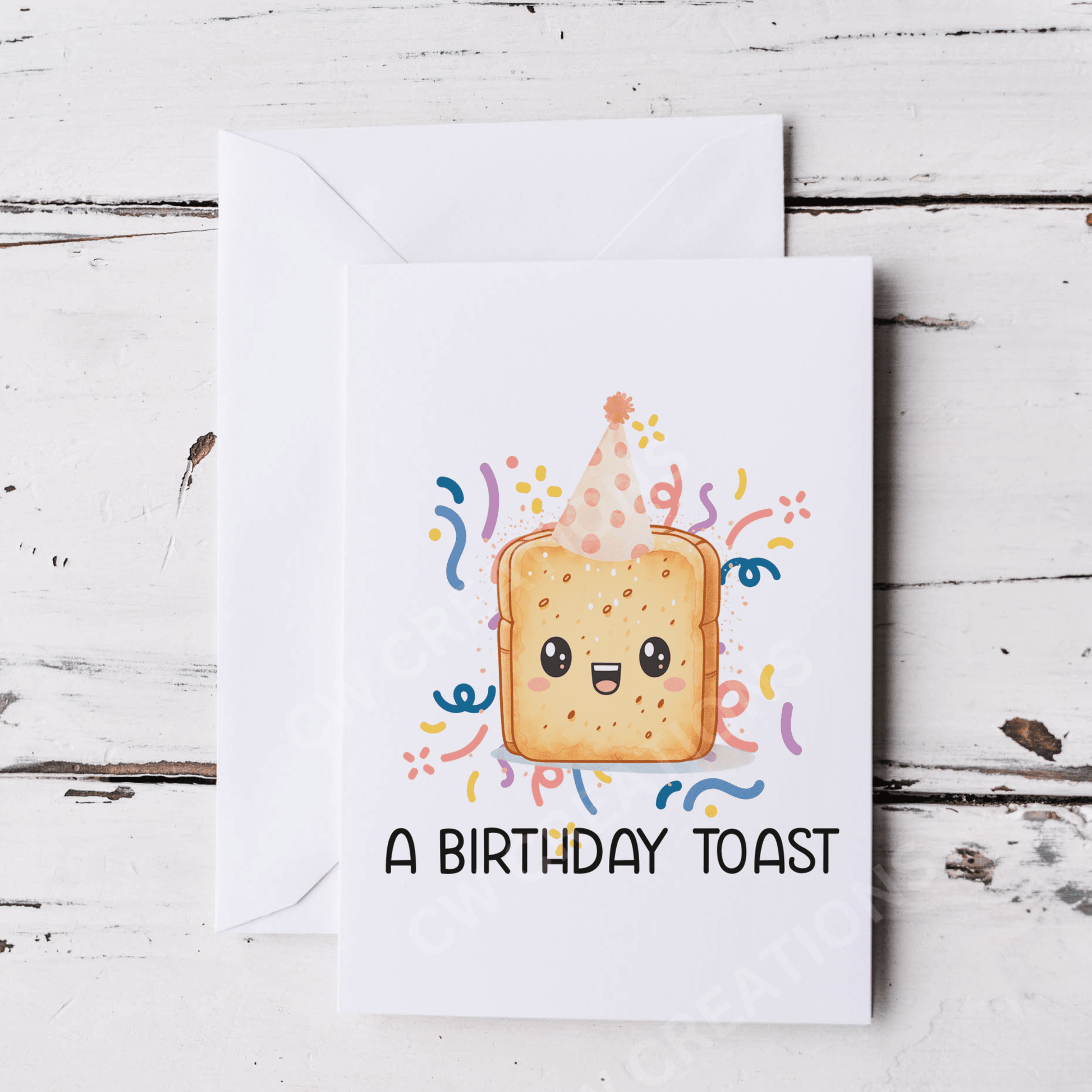 A Birthday Toast - Birthday Card - CWcreations