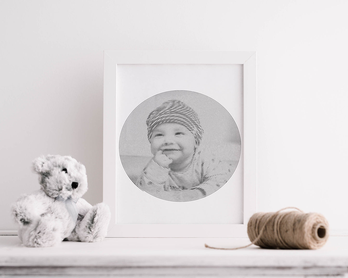 Baby Personalised Spiral Photo A4 Print - CWcreations