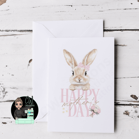 Bunny Mothers Day Card - CWcreations