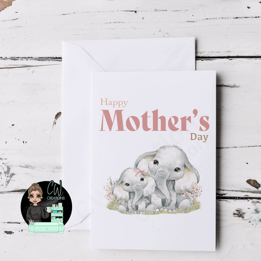 Elephant Mother's Day Card - CWcreations