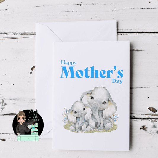 Elephant Mother's Day Card - CWcreations