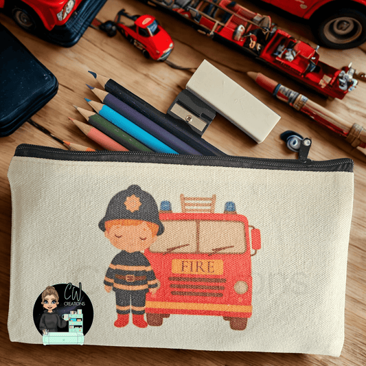 Fireman Pencil Case (not personalised) - CWcreations