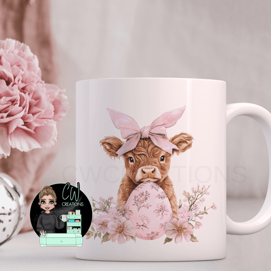 Highland Cow Spring Mug - CWcreations