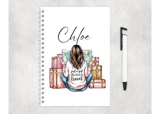 Just A Girl Who Loves To Travel Notebook - CWcreations