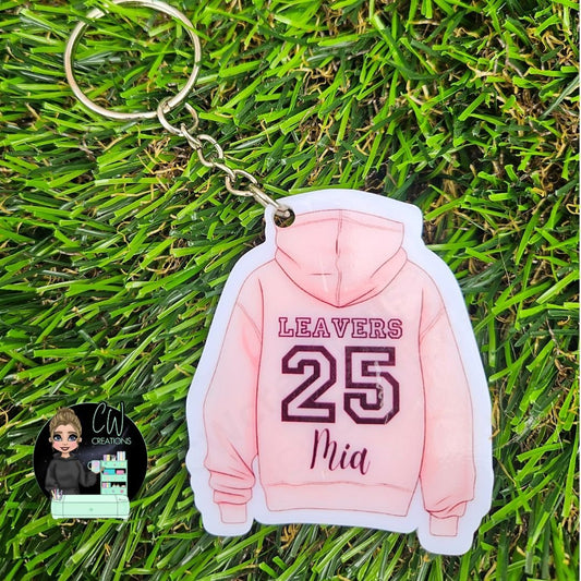 Custom Acrylic Leavers Keyrings - Personalised Keepsake - CWcreations