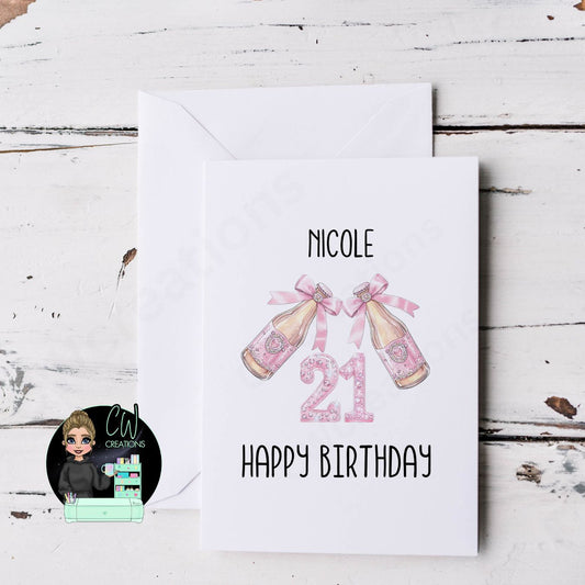 Personalised Number Adult Birthday Card - CWcreations