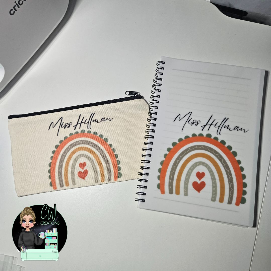Personalised Rainbow Notebook - CWcreations