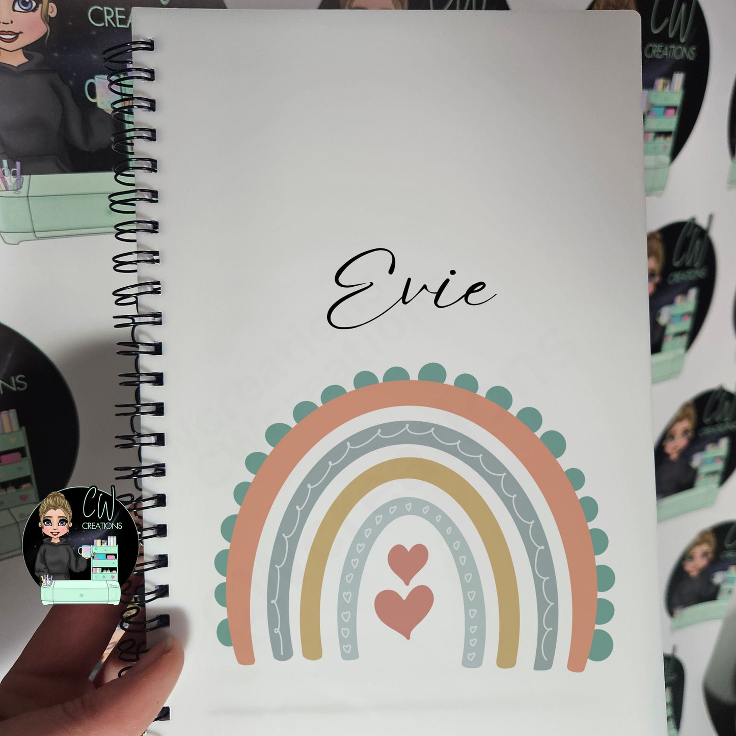 Personalised Rainbow Pencil Case - CWcreations