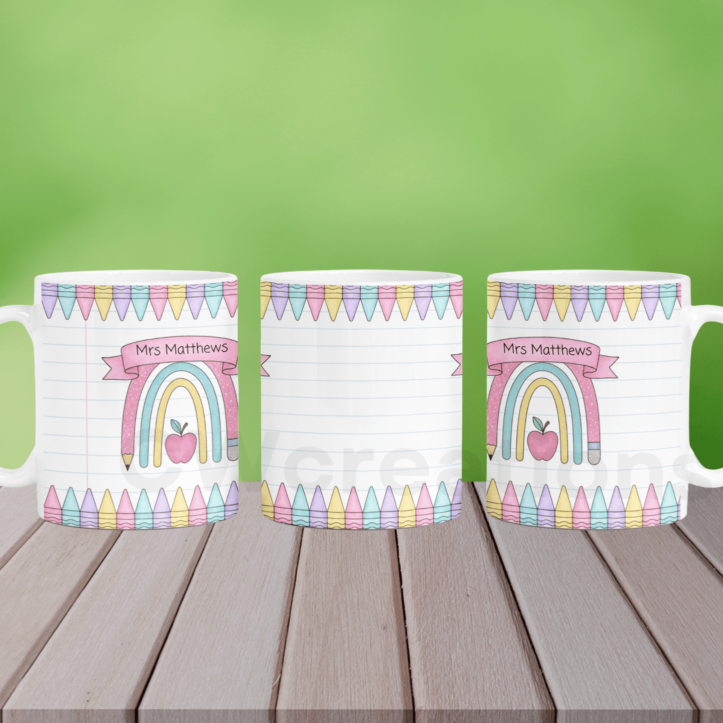 Personalised Teacher Mug & Coaster Set - CWcreations