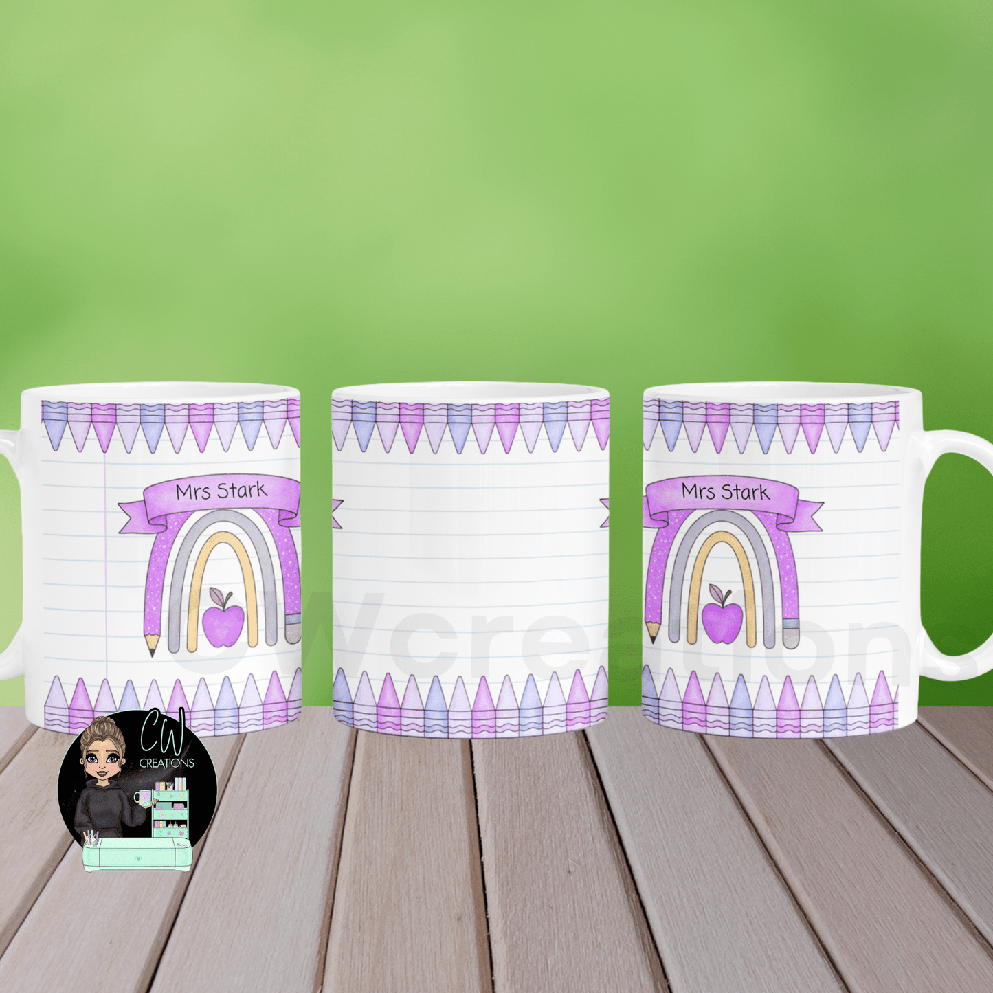 Personalised Teacher Mug & Coaster Set - CWcreations