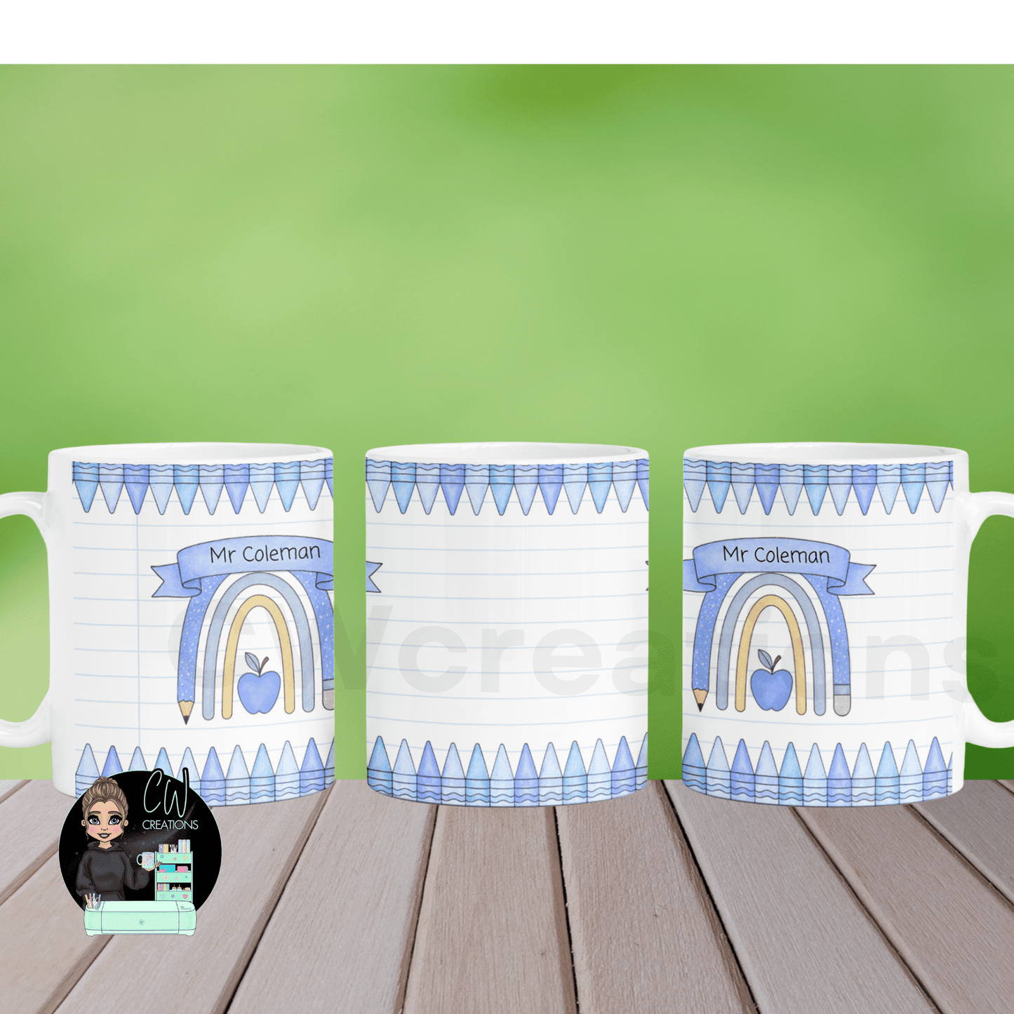 Personalised Teacher Mug & Coaster Set - CWcreations