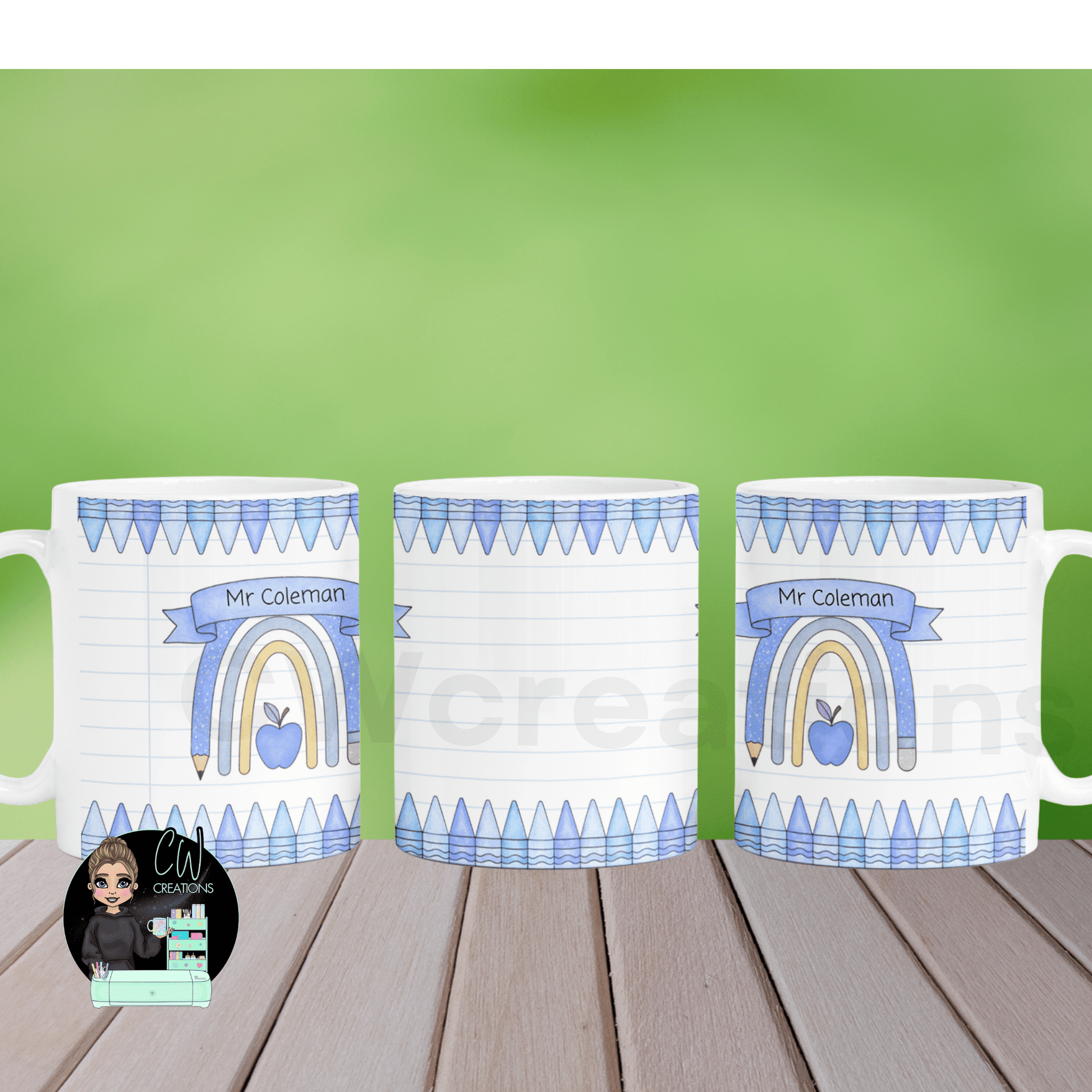 Personalised Teacher Mug & Coaster Set - CWcreations