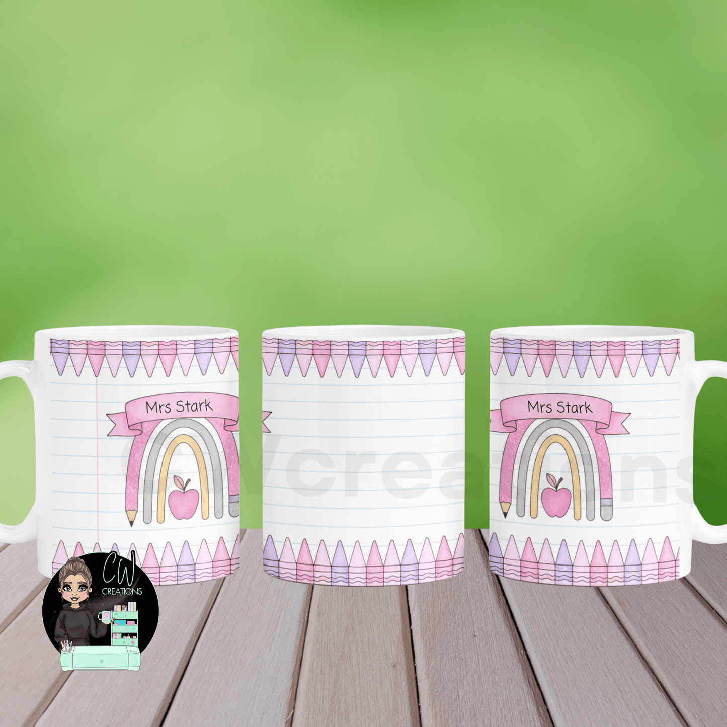 Personalised Teacher Mug & Coaster Set - CWcreations