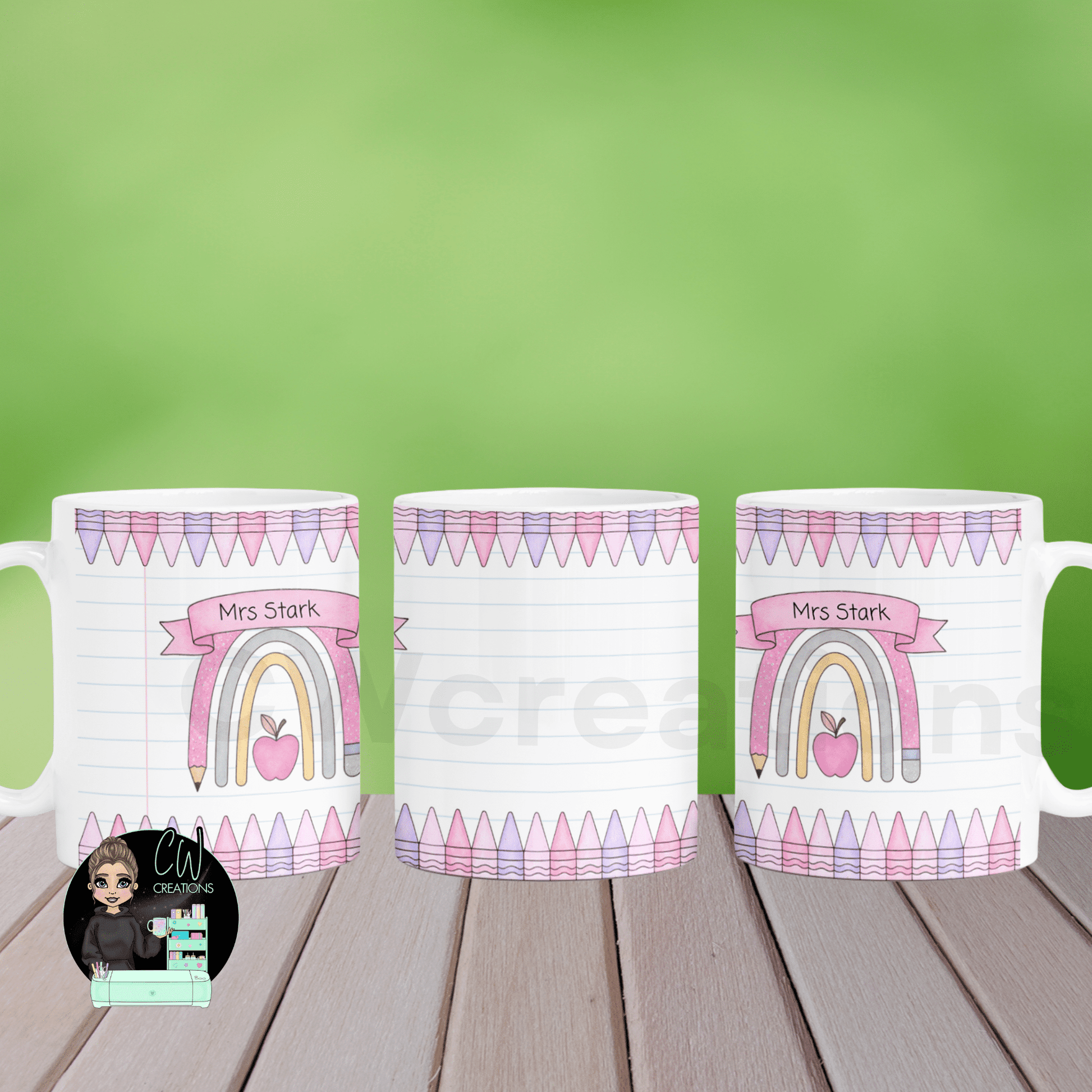 Personalised Teacher Mug & Coaster Set - CWcreations