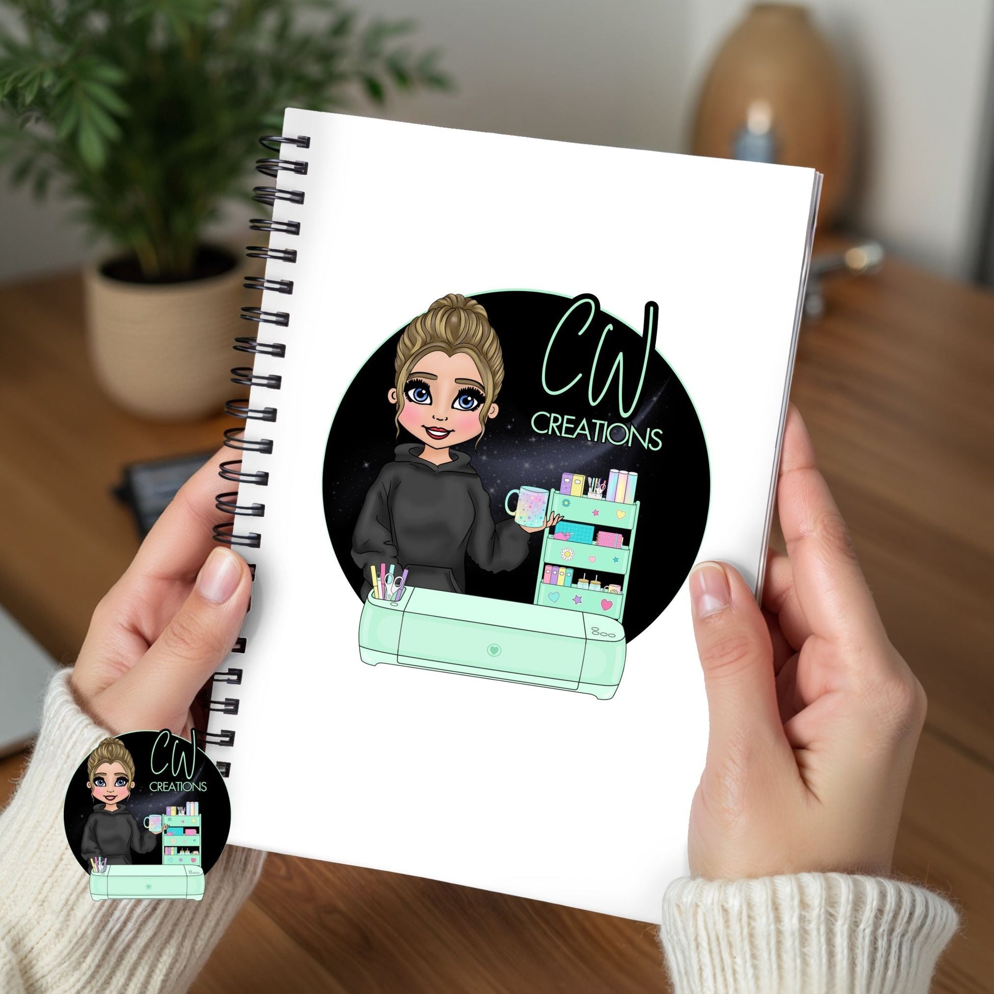 Teacher Apple Notebook | Personalized A5 Journal - Cool Teacher Edition - CWcreations