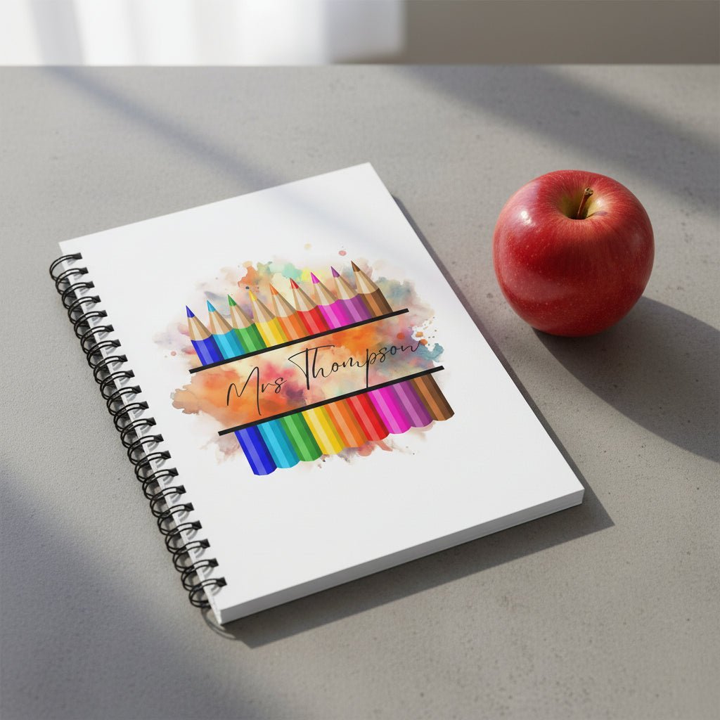 Personalised Teacher Pencils Notebook/Journal - CWcreations