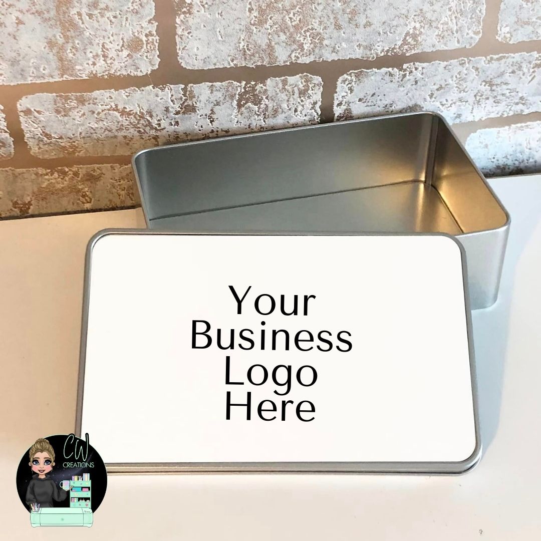 Custom branded metal tins for businesses. Perfect for corporate gifts, events & promotions.