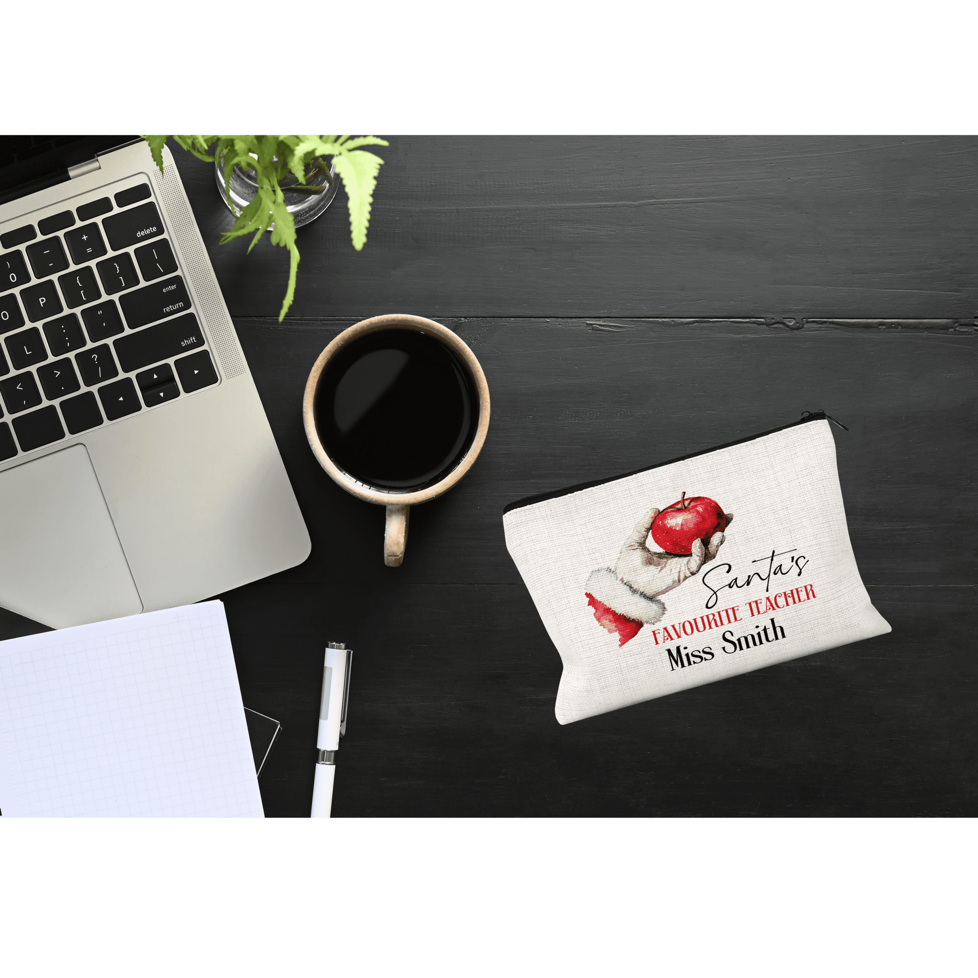 Santa's Favourite Teacher Pencil Case - CWcreations