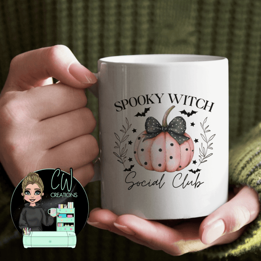 Spooky Witch Social Club Halloween Mug - CWcreations