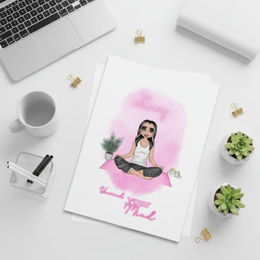 Yoga Doll Wellbeing Print - CWcreations