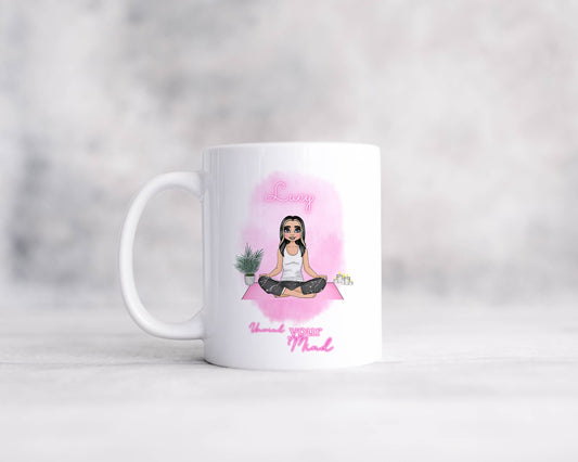 Zen Doll 11oz Mug also available, Serene Watercolour Design - CWcreations